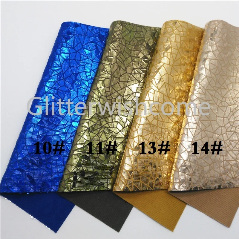 Glitterwishcome 21X29 см A4 размер винил для бантов переливающийся металлик искусственная ткань, синтетическая кожа искусственная листы для бантов, GM605A