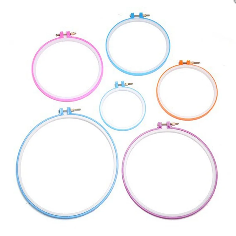 Embroidery Hoop Ring Cross Stitch Ring Circle Round Loop Household DIY clothing sewing accessories Bordado Random color Bordado