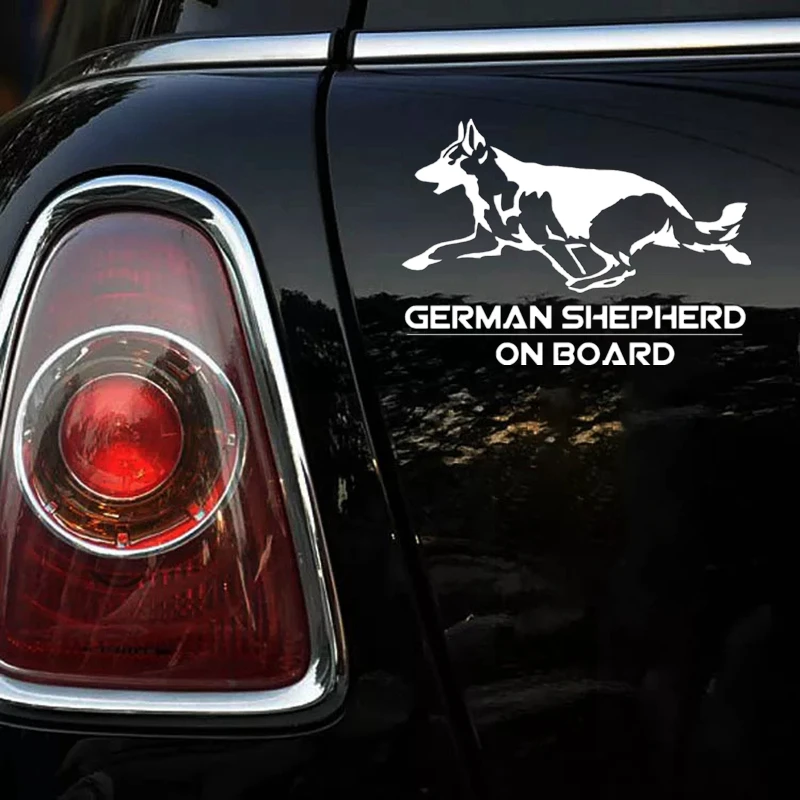 CS-1615#20*14см наклейки на авто German Shepherd on board водонепроницаемые наклейки на машину наклейка для авто автонаклейка стикер этикеты винила наклейки стайлинга автомобилей украшения