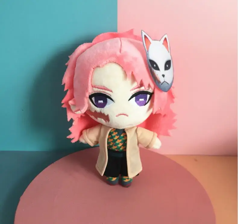20 см, японское аниме, Demon Slayer, плюшевая игрушка, Kimetsu No Yaiba, мягкая игрушка, Tanjirou Nezuko, кукла, мультфильм, Подарочная игрушка - Цвет: Белый