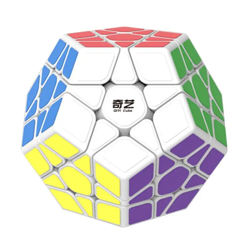 

3x3 Megaminx Sticker Magic Cube Dodecahedron Speed Cubes Brain Teaser Puzzle Toy