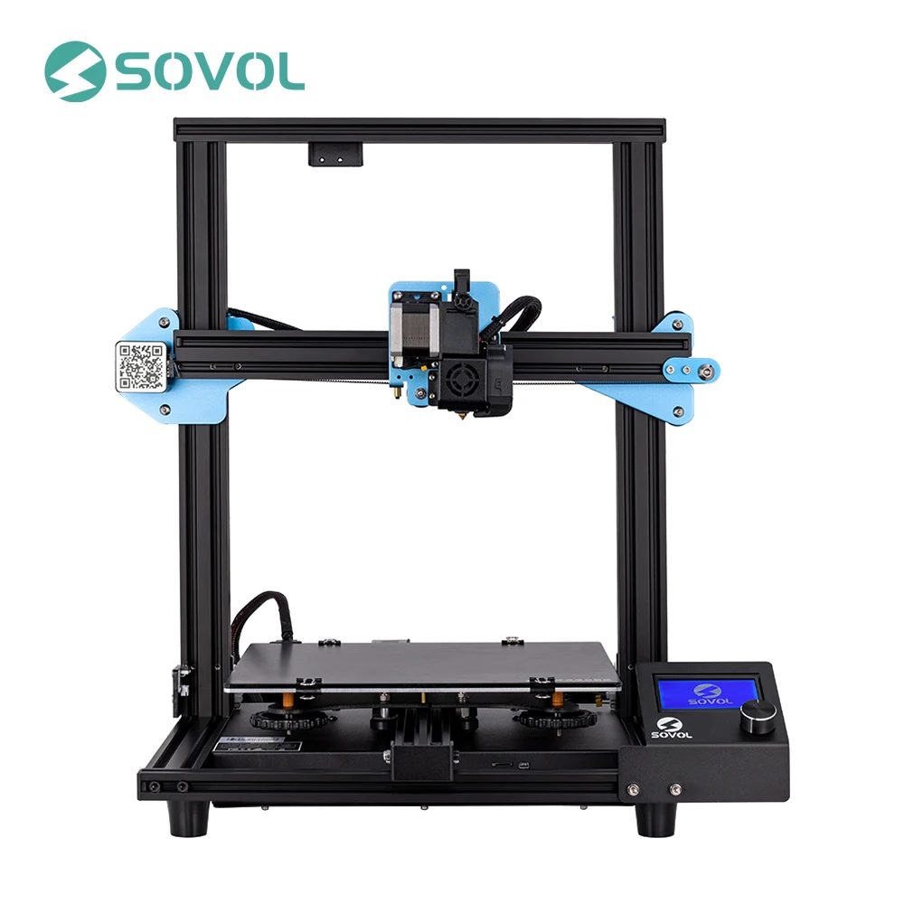 Newest 3D Printer Sovol SV01 Direct Drive Extruder Large Print Size 280*240*300mm Meanwell Power Supply Tempered Glass Bed