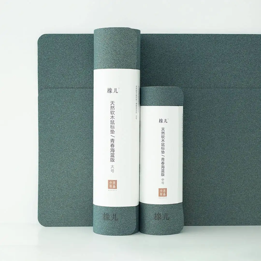 Xiaomi Youpin натуральный пробковый коврик для мыши Молодежный морской синий вариант офисный точный Гладкий большой размер для семьи постоянная температура