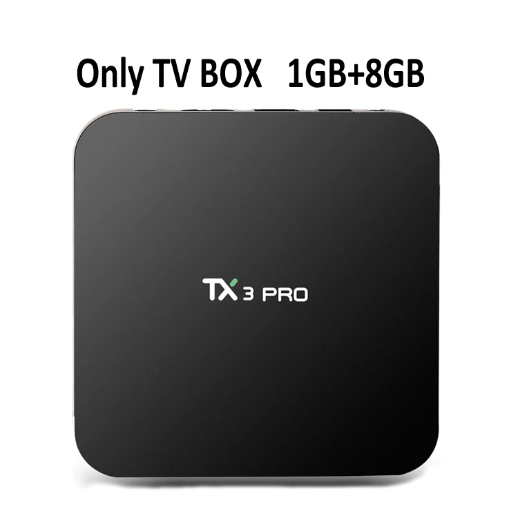 Only TV BOX 1GB 8GB ILEPO TX3 Pro Android 7,1 Amlogic S905W 4 ядра 64 бит ТВ коробка 1 ГБ 8 ГБ Поддержка 2,4 ГГц Wi-Fi 100 м Смарт IPTV Set-top Box - Цвет: Only TV BOX 1GB 8GB