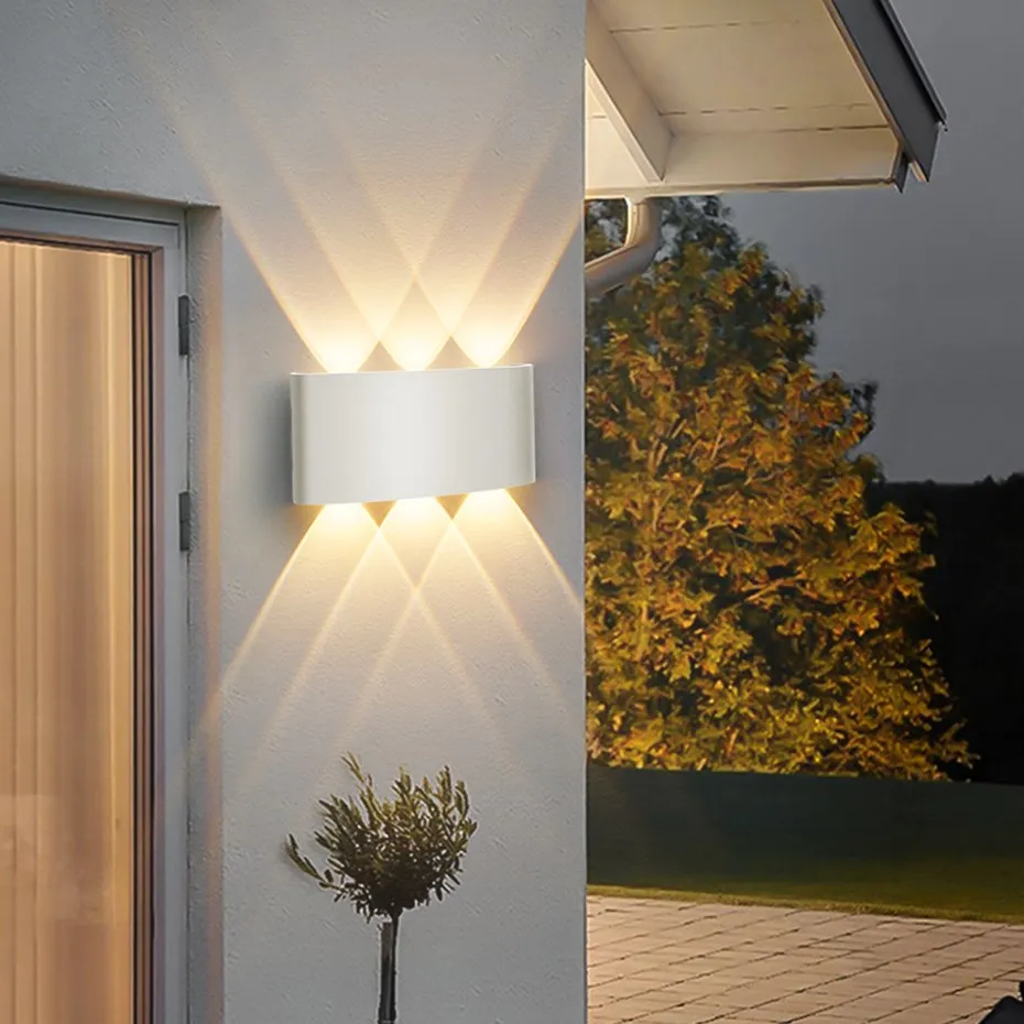 wall light with switch Wall Lamp Outdoor Waterproof Led Lamp Sconce Lamp IP65 Yard Garden Stair Lighting Aluminum Indoor Led Wall Light For Living Room bedside wall lamps