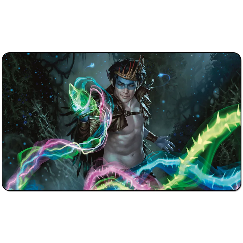 Настольная игра mtg коврик: OKO, Трикстер(трон ELDRAINE) коврик для игр Настольная игра коврик TCG коврик для игр в заклеенном виде 60 см х 35 см(2" x 14") Размеры - Цвет: OKO THE TRICKSTER