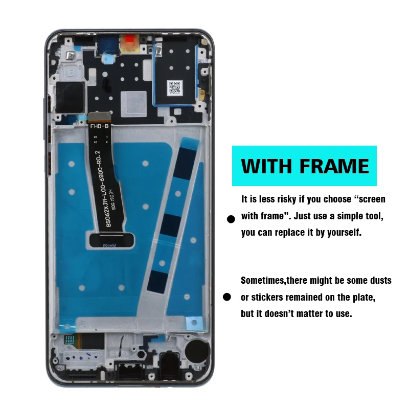 LCD Display Screen 6.15" Original LCD With Frame For HUAWEI P30 Lite LCD Display Screen For HUAWEI P30 Lite Screen Nova 4e MAR-LX1 LX2 AL01