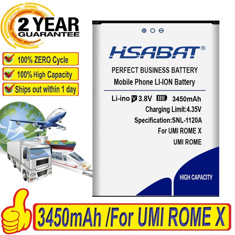 Аккумулятор HSABAT 3450mAh UMI ROME для / X ROMEX | Мобильные телефоны и аксессуары