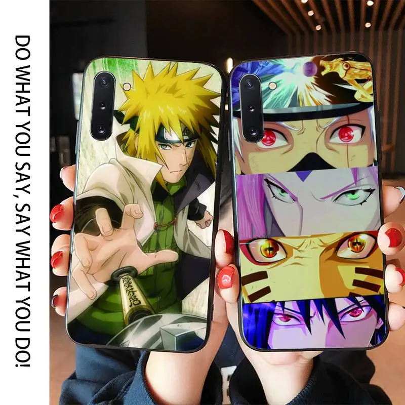 Чехол для телефона Naruto Ninja черный чехол Samsung S10 5G/lite/plus S20/Plus/Ultra Note8/9/10/20Pro/plus