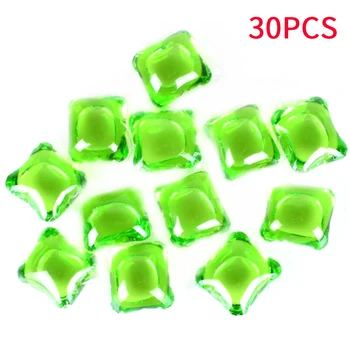 

30 Pcs Bathroom Accessories Laundry Gel Bead Long Lasting Washing Liquid Home Travel 8 Fold Enrichment Fabric Softener Portable