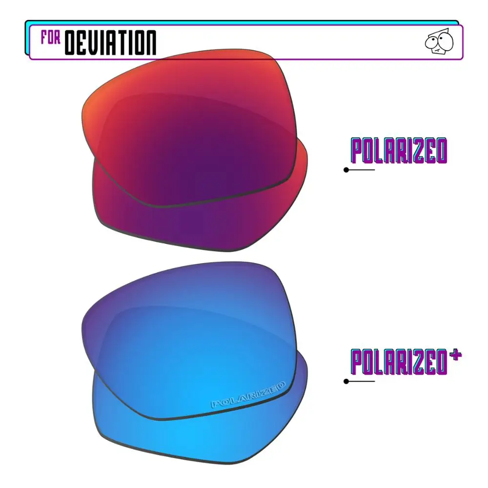 

EZReplace Polarized Replacement Lenses for - Oakley Deviation Sunglasses - BlueP Plus-MidnightP