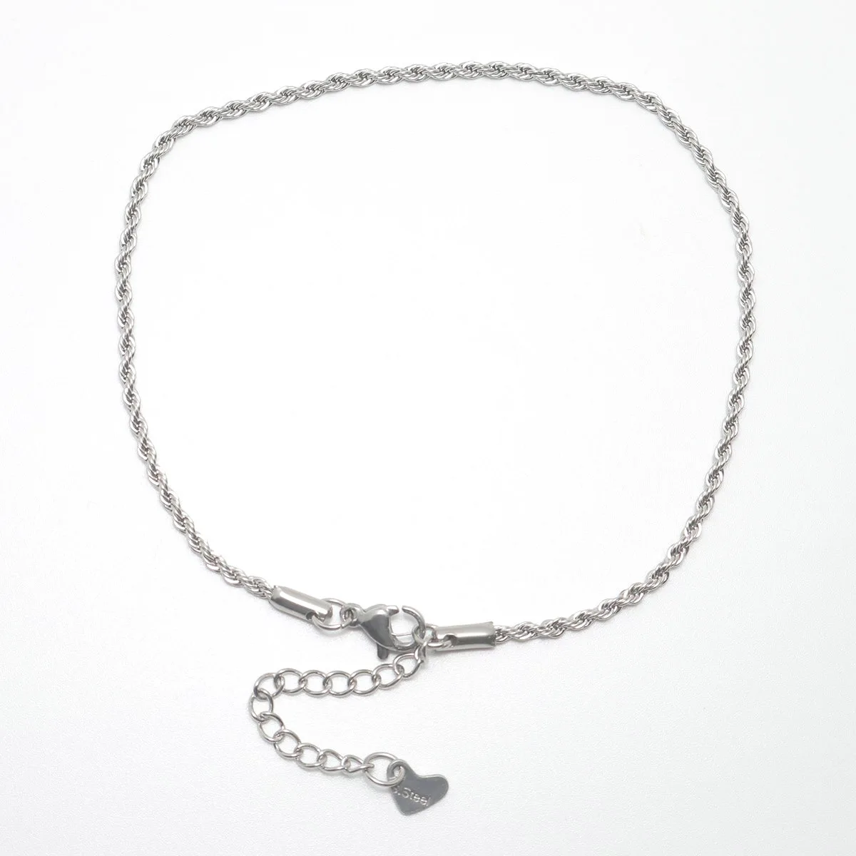 304 Stainless Steel Anklet Silver Color Anklets For Women Fine Fashion jewelry Barefoot Decor 23.3cm(9 1/8&quot) long 1 Piece | Украшения и