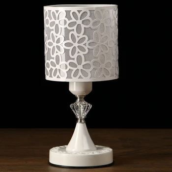

Table lamp "White flowers" 40W E27 white 14.5x14.5x31 cm