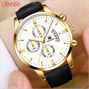 

Men's Watch Business Fashion Watch Leather Strap Arabic Number Dial Quartz Movement Chronograph Watch Men's Luxury Watches