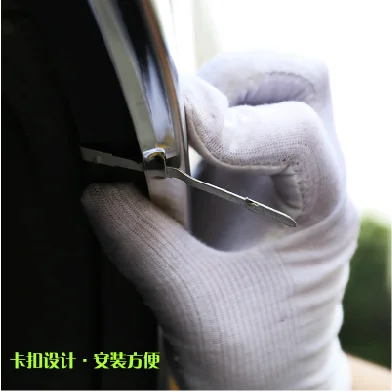 for Nissan QASHQAI J10 J11 2008- Car Styling 304 Stainless steel car wheel eyebrow trim strip trim