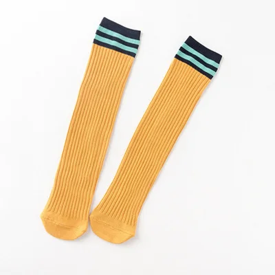 2 Pair yellow 2 пара/лот, новые детские носки осенние длинные носки для маленьких девочек от 1 до 10 лет, хлопковые красивые Носки ярких цветов - Цвет: 2 Pair yellow