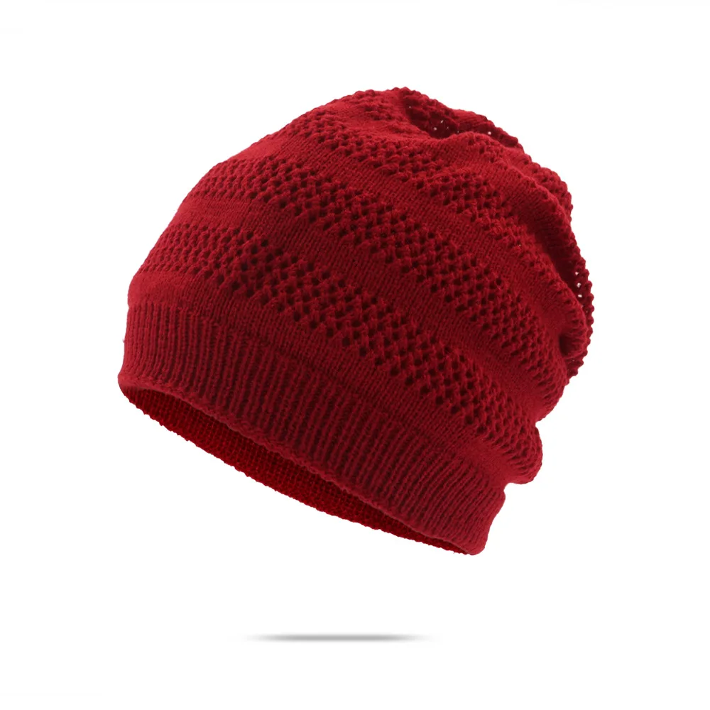 ZLD Autumn Winter Brand New Dual-use Hats Couple Solid Color Warm Fashion Beanies Skullies Hat Unisex Knitted Bonnet Wool Caps