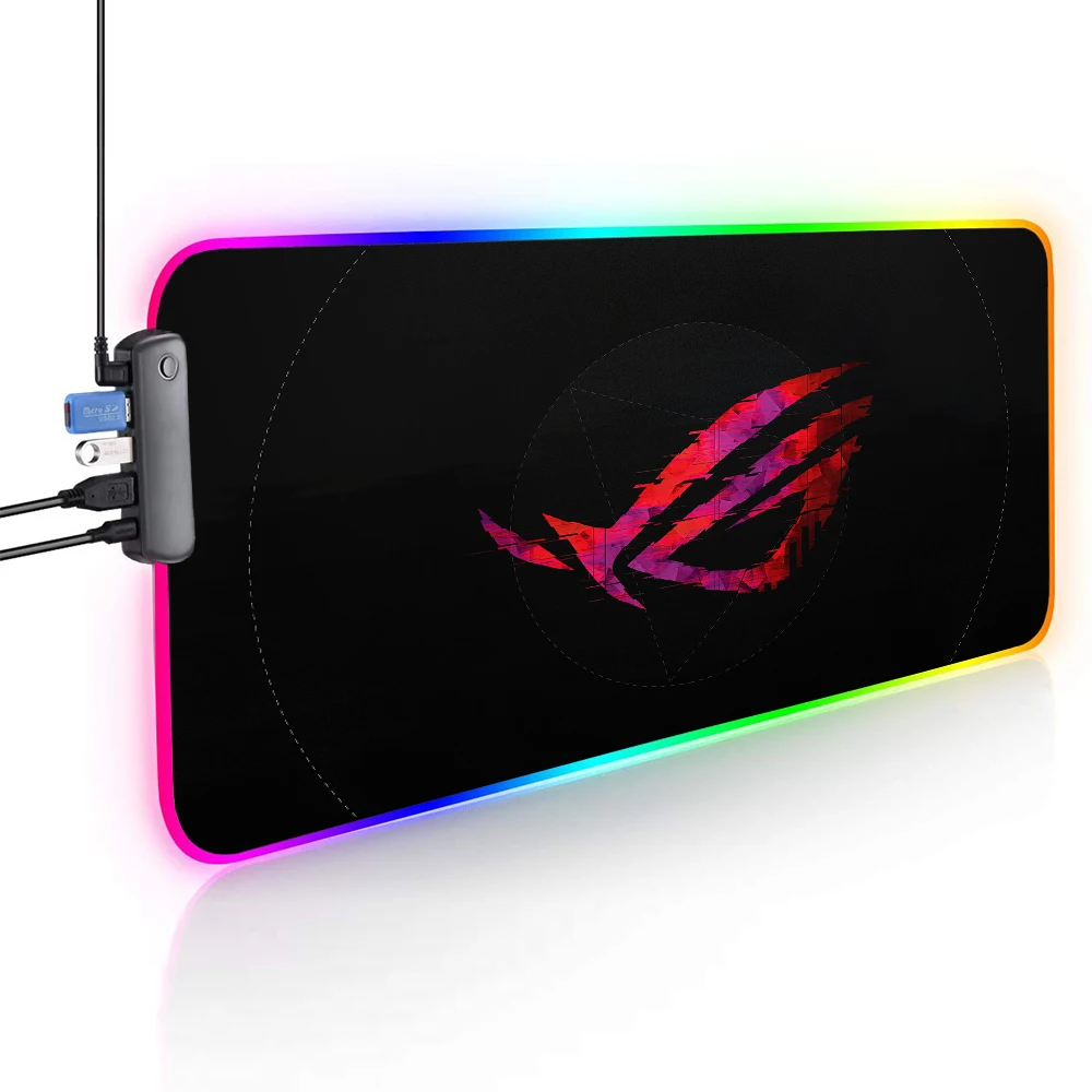 Considerar libertad heroína Alfombrilla de ratón Rgb Led Usb C Hub con Pd Power Extended Pad Gamers  Keyboard Mat Glowing Mouse Pad Gamer Carpet Asus Rog Desk Pad Large -  AliExpress Ordenadores y oficina