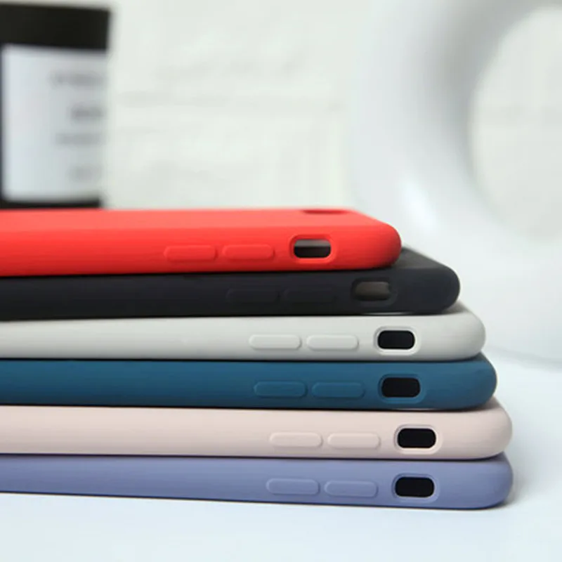 Luxury Official Original Silicone LOGO Case For iPhone 6s 7 8 Plus Liquid Case For Apple iPhone 11 X XS Max XR 11pro MAX Case