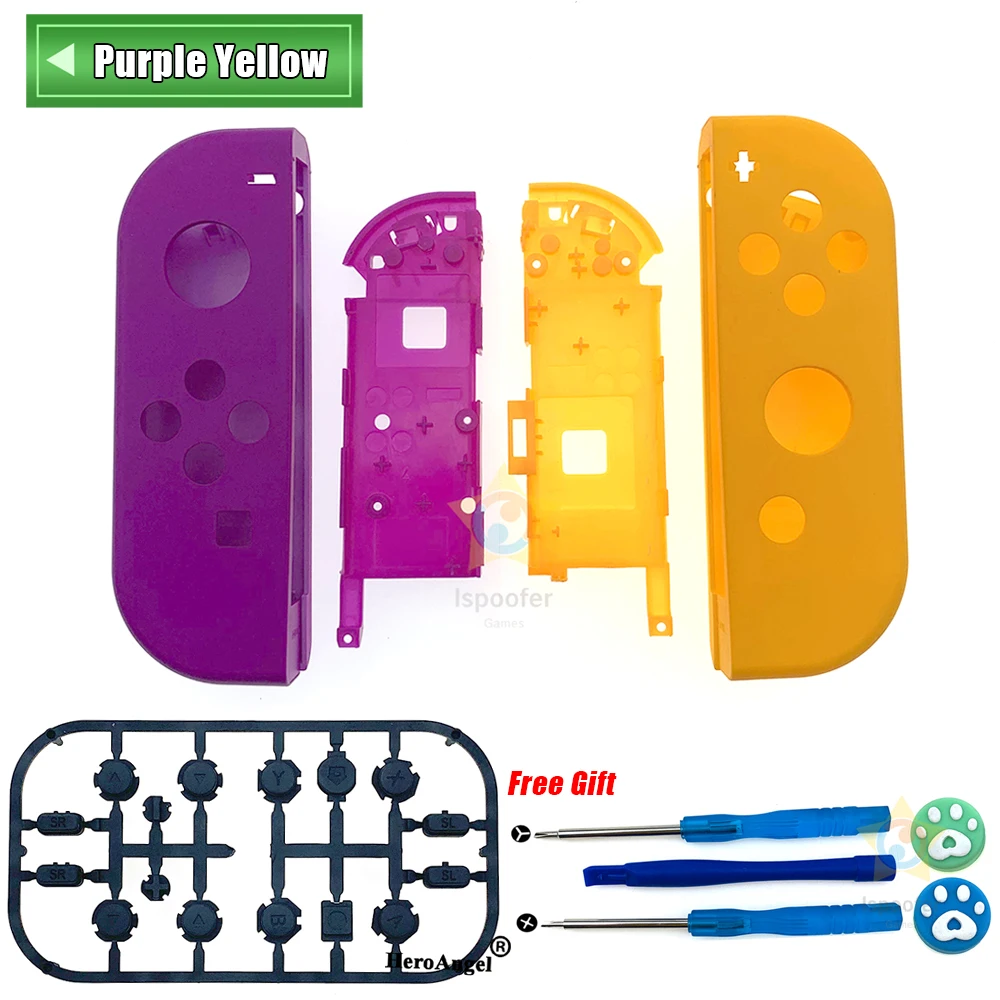 

New Limited Edition Housing Shell Case for Nintend Switch JoyCon Controller Colorful Case Cover DIY with Middle Frame