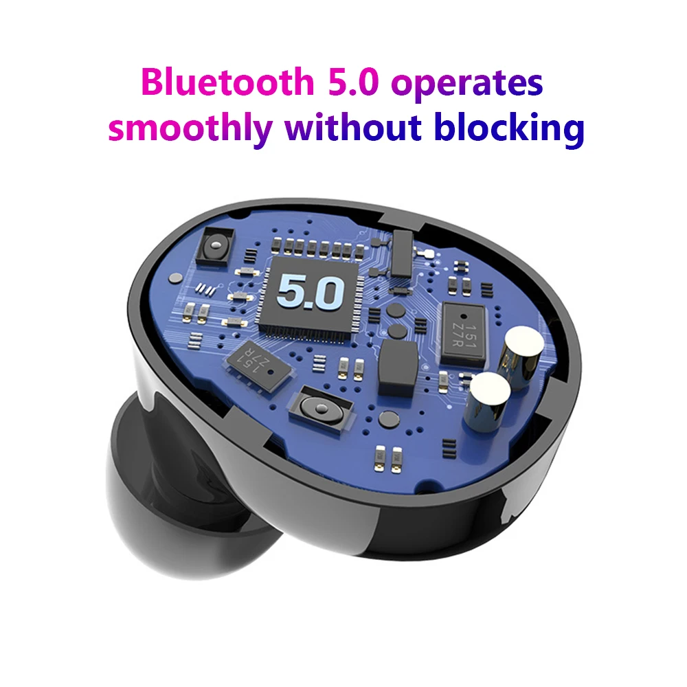 HIFI беспроводные наушники Bluetooth 5,0 6D стерео спортивные наушники гарнитура с зарядным устройством микрофон для iPhone