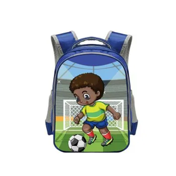 

13inch afro boys print backpack children school bags for black boy kid kindergarten bag American Africa canvas backpacks bookbag
