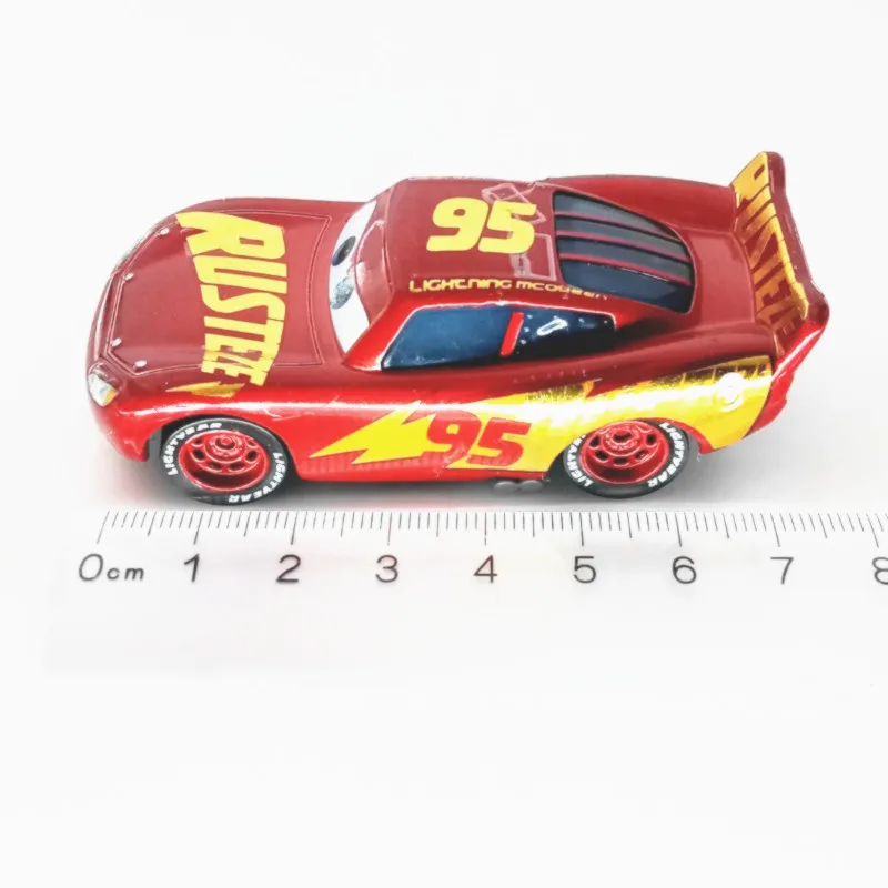 Дисней Pixar Racing 2 3 Golden Thunder McQueen автомобиль из Стерлингового 1:55 сплава · Storm Ramirez