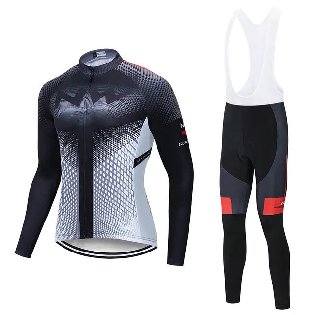 NW гоночный велосипед одежда быстросохнущая Майо Ropa Ciclismo с длинным рукавом Велоспорт Джерси НАБОРЫ MTB велосипед одежда мужская - Цвет: NO.8