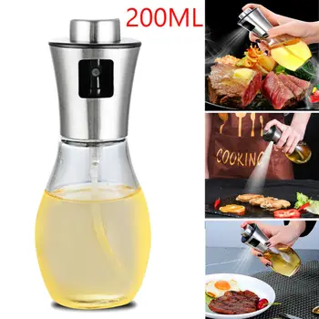 

Kitchen Cooking Fuel Injection Bottle Stainless Steel Oil Sprayer Fuction Portable Mister Spray Pump Fine Bottle Kitchen Tool