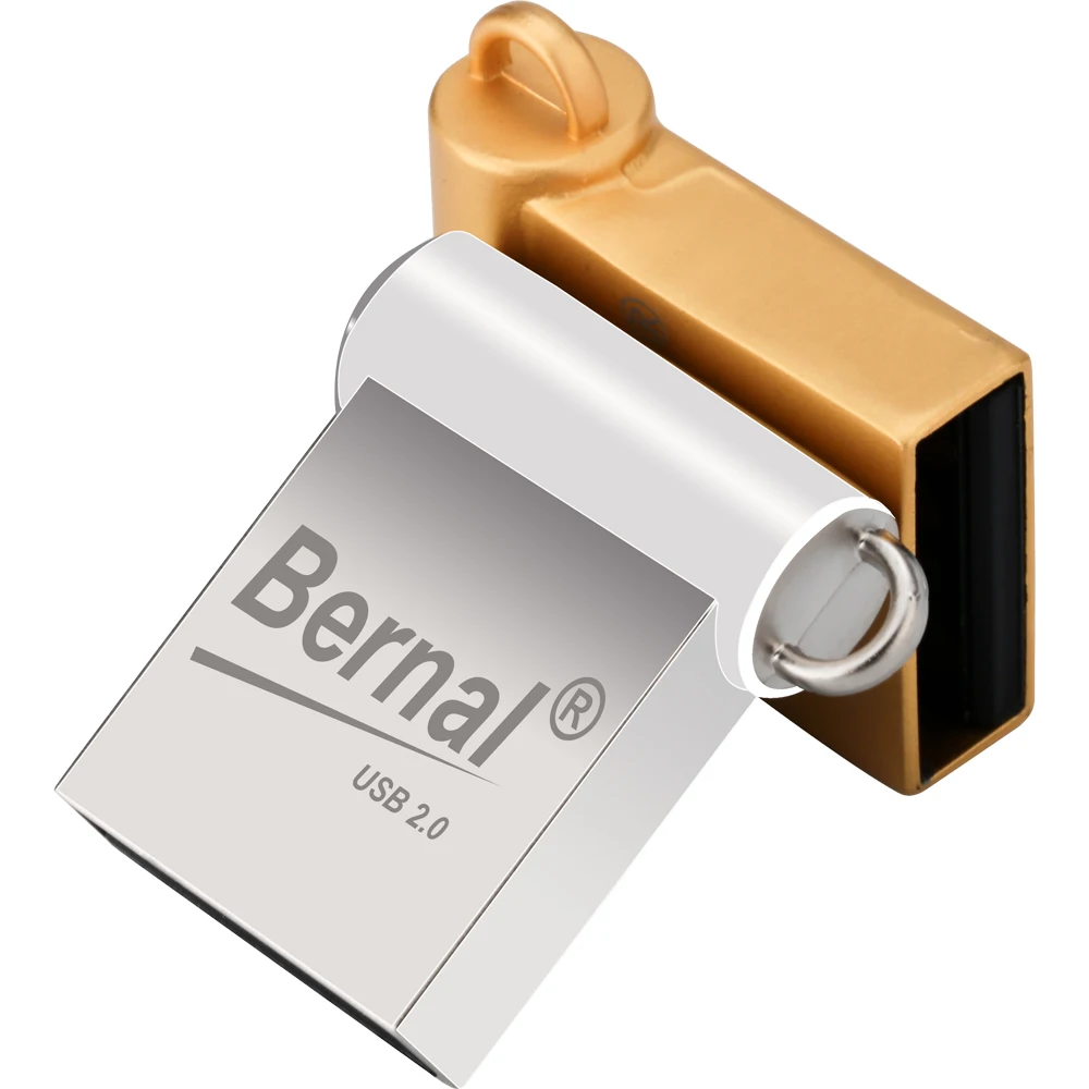 Bernal новый mini USB флешка 2,0 8 ГБ 16 ГБ 32 ГБ 64 ГБ 128 ГБ накопитель флэш памяти металл usb флешки