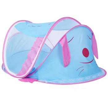 

Lovely Dog Baby Crib Netting Portable Foldable Baby Bed Mosquito Net Polyester Newborn Sleep Bed Travel Bed Netting Play Tent