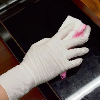 

Disposable Latex Gloves White Non-Slip Acid And Alkali Laboratory Rubber Latex Gloves Cleaning Products Household