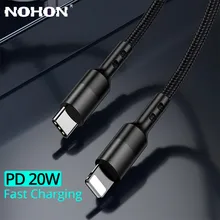 20w pd usb c cabo de carregamento rápido para o iphone 12 11 pro xs max xr x 8 mais carregador rápido tipo-c à iluminação do cabo de dados do telefone móvel