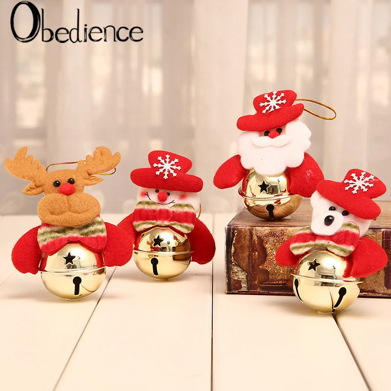 

Obedience Santa Claus Snowman Doll Hanging Christmas Tree Decoration Accessories Small Gift Ring Hanging Decoration