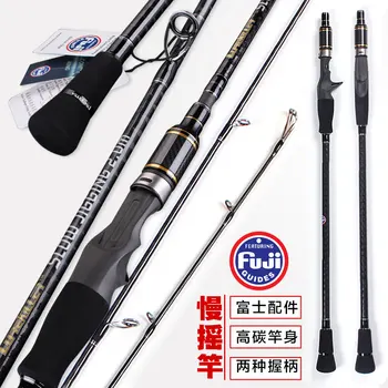 

Slow Jigging Rod Lurekiller Cross Carbon Fuji K Guides 2.0M 20kgs Pe 2-4 Lure Weight 100-300g Spinning/Casting Fishing Rod