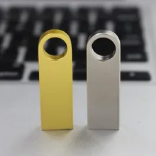Хит usb флеш-накопитель 32 Гб 64 Гб 128 ГБ usb флешка 8 Гб 16 Гб металлическая Флешка usb 2,0 флеш-накопитель U диск с кольцом для ключей