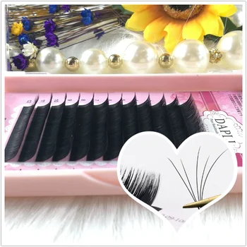

J/B/C/D Mix Blossom Camellia Lash Volume Eyelash Extension Multi Length Strip Length Tray, Auto Fan, Easy Volume