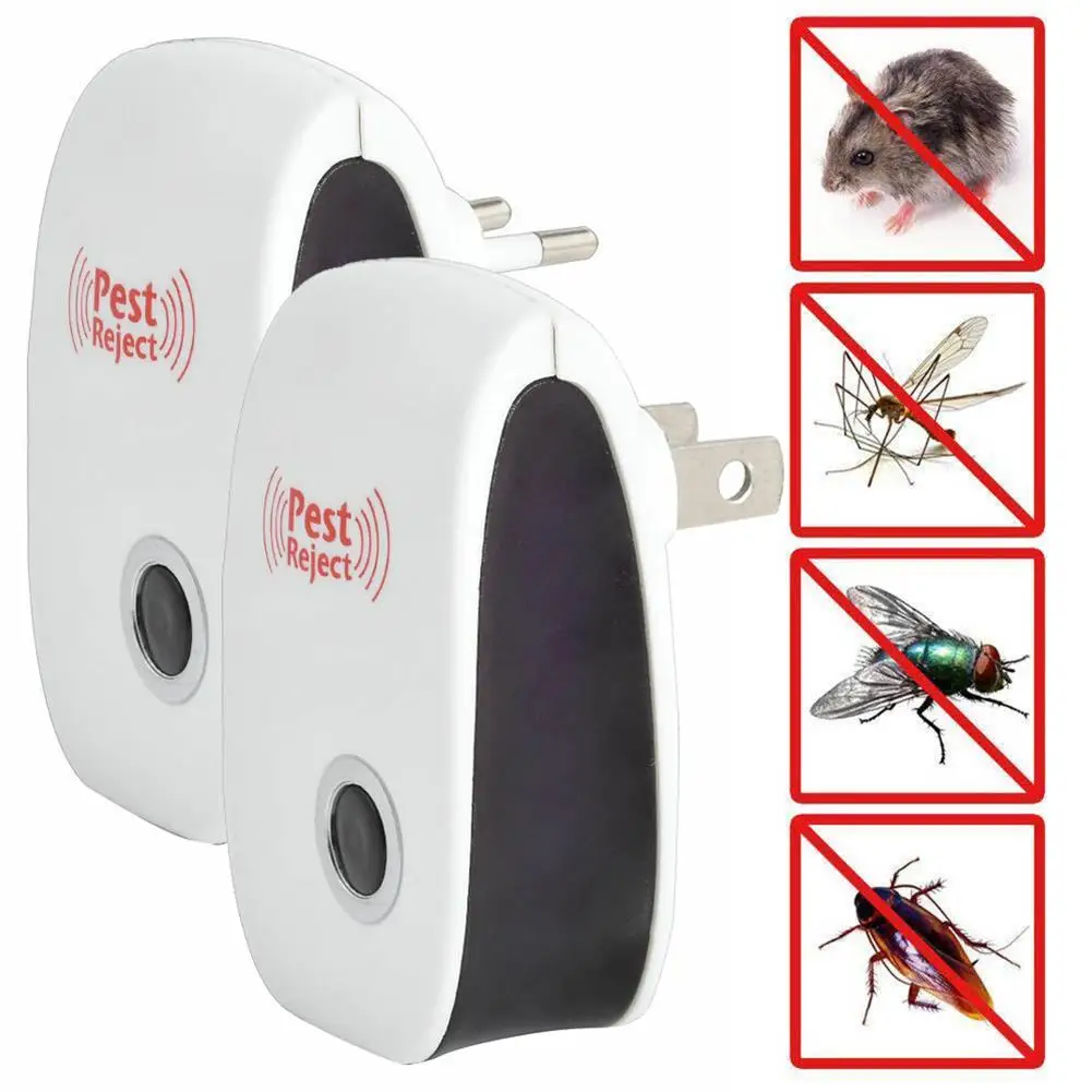 

Ultrasonic Pest Controller Mouse Rat Repeller Rejector Electronic Mosquito Killer Anti Rodent Insect Repellent Mole EU/US Plug