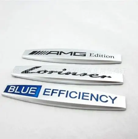 Модифицированная синяя эффективная боковая этикетка Fender Lawrence AMG Автомобильный логотип декоративный элемент для бампера наклейки