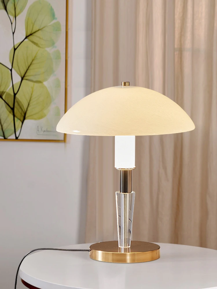 Danish Design Glass Art Decorative Table Lamp For Living Room Luxury Led  Indoor Lighting Sofa Study Bedroom Bedside Living Room - Desk Lamps -  AliExpress