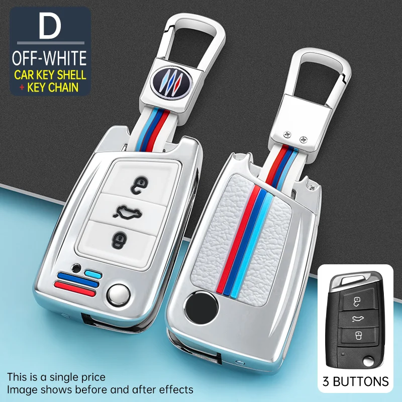 Copertura-della-cassa-chiave-dell-automobile-in-lega-di-zinco-per-VW-Volkswagen-Golf-7-MK7.jpg Copertura della cassa chiave dell'automobile in lega di zinco per VW Volkswagen Golf 7 MK7 Tiguan MK2 per SEAT Ateca Leon FR 2 Ibiza per Skoda Octavia A7 - Copertura della cassa chiave dell automobile in lega di zinco per VW Volkswagen Golf 7 MK7