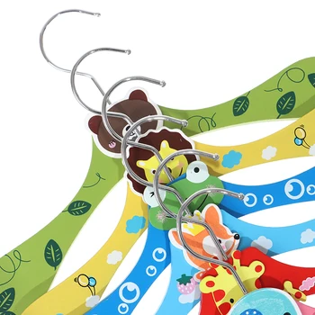 

Pet Dog Baby Clothes Hangers Baby Cartoon Kids Coat Wooden Clothes Hanger Wooden Cartoon Pet Hangers Household Organizer 1pc