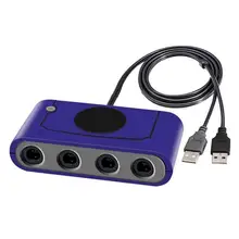 3 в 1 4 порта для GC Cube игровой usb-адаптер, конвертер для геймпада для N-Switch N wii U переключатель ПК USB адаптер с функцией Home Turbo