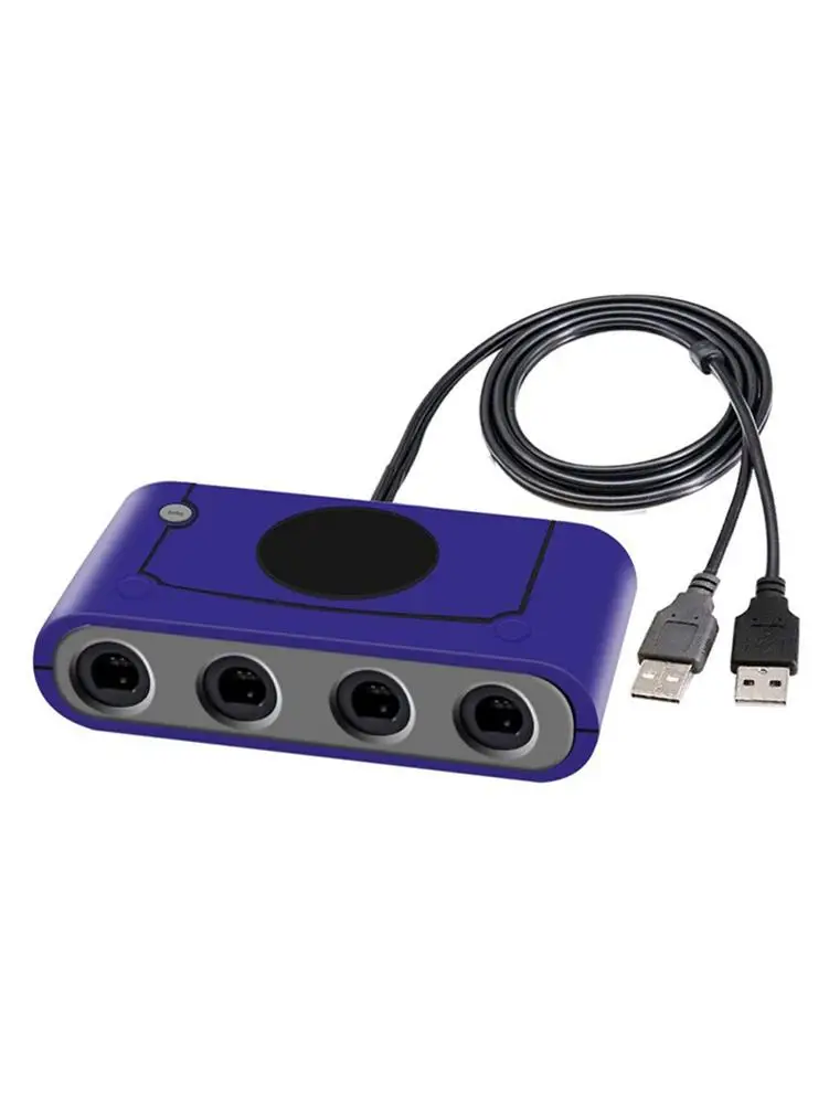 

3 in 1 4Ports For GC Cube Game Controller Converter Adapter For N-Switch N Wii U Switch PC USB Adapter With Home Turbo Function