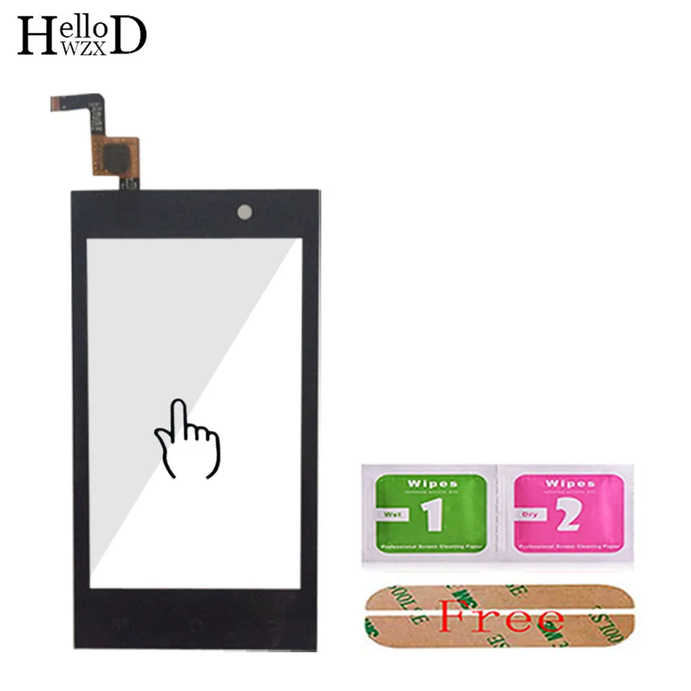Mobile Touch Screen Panel For Micromax A091 A092 A093 Touch Screen Front Glass Digitizer Panel Lens Sensor 3M Glue Wipes