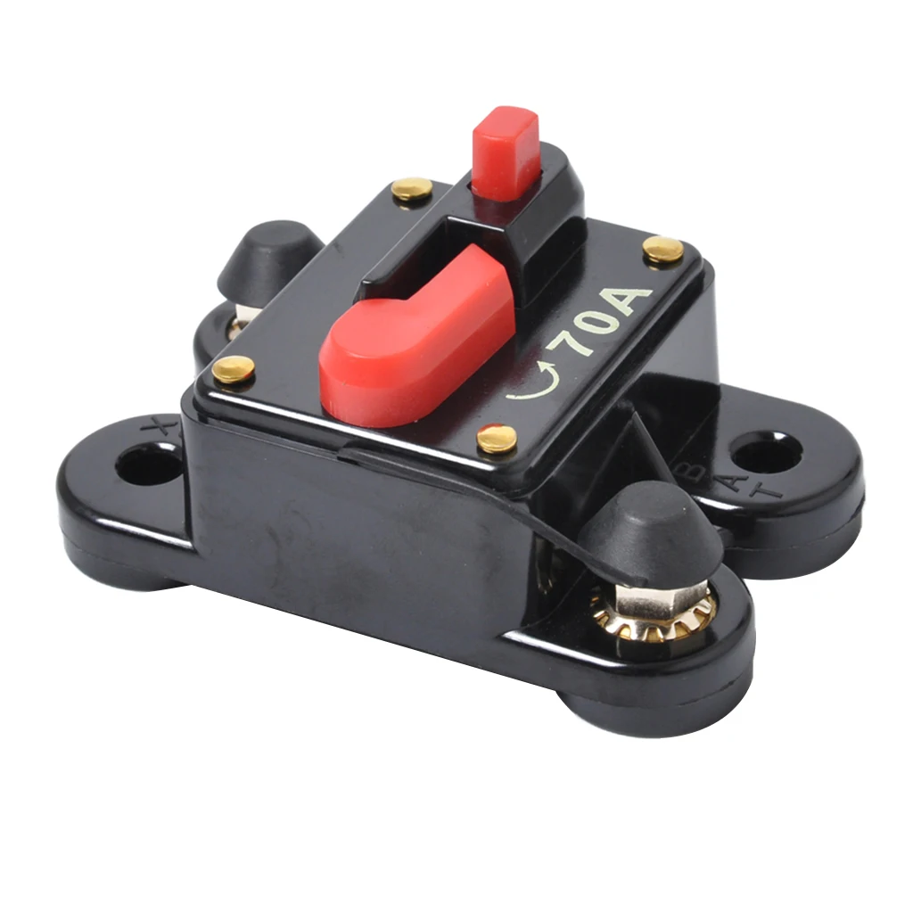 12V-24V DC 70A Car Audio Circuit Breaker Reset Fuse for System Protection
