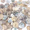 50PCS 20/18/15/12/10mm Natural Shell Sewing Buttons Color Japan Mother of Pearl MOP Round Shell 2 Hole Button Sewing Accessories 1