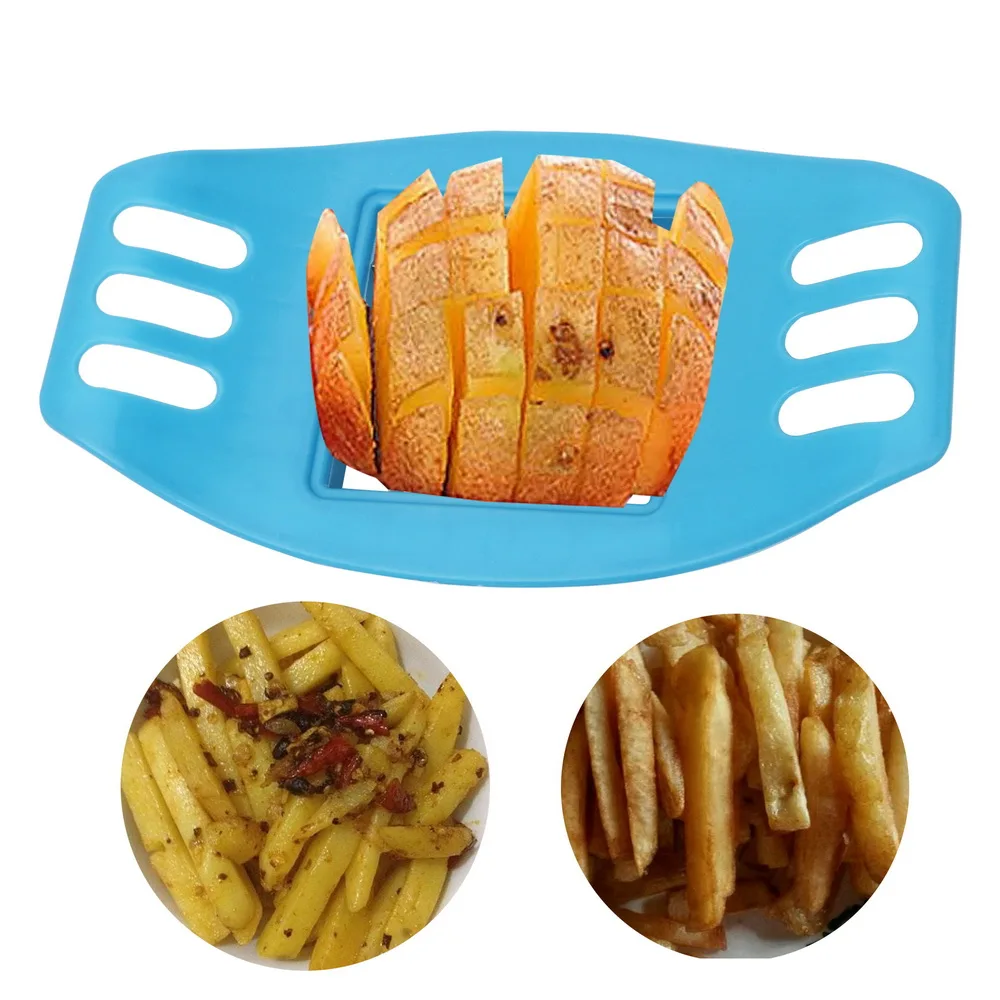 

1PC Potato Cutter Stainless Steel Cutter Vegetable Cutter Chopper Chips Making Tool Home Kitchen Gadgets Accessories