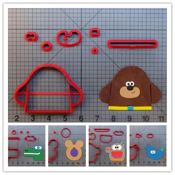 

Kid's cartoon charactors Hey Dugge Tag Norrie Happy Roly fondant cutters for kid's birthday decorated cake cupcake cookies