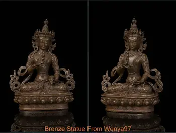 

China Tibet Vajrasattva mahasattva Buddha Bronze Statue ##